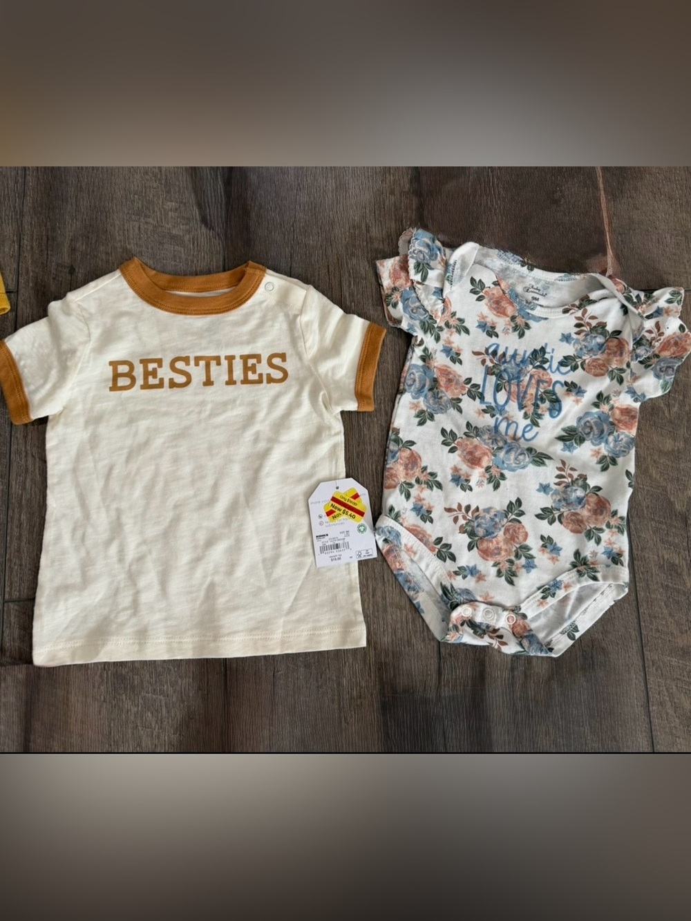'BESTIES' Ringer Tee & Floral AuntieLoves Me Set